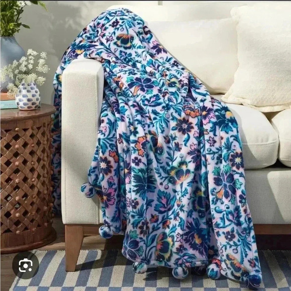 ❄️❄️Vera Bradley Throw blanket-Blue - Picture 3 of 3